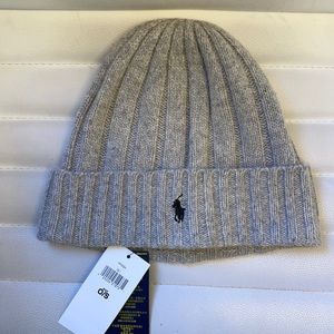 Polo by Ralph Lauren Gray Knit Beanie